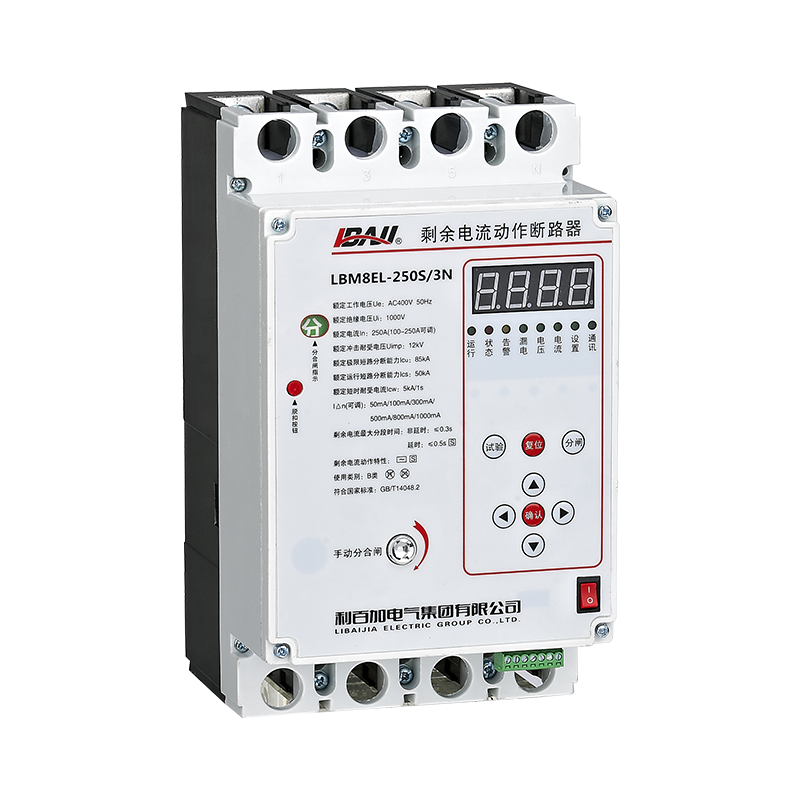 LBM8EL-250S/3N Residual current Operating circuit breaker